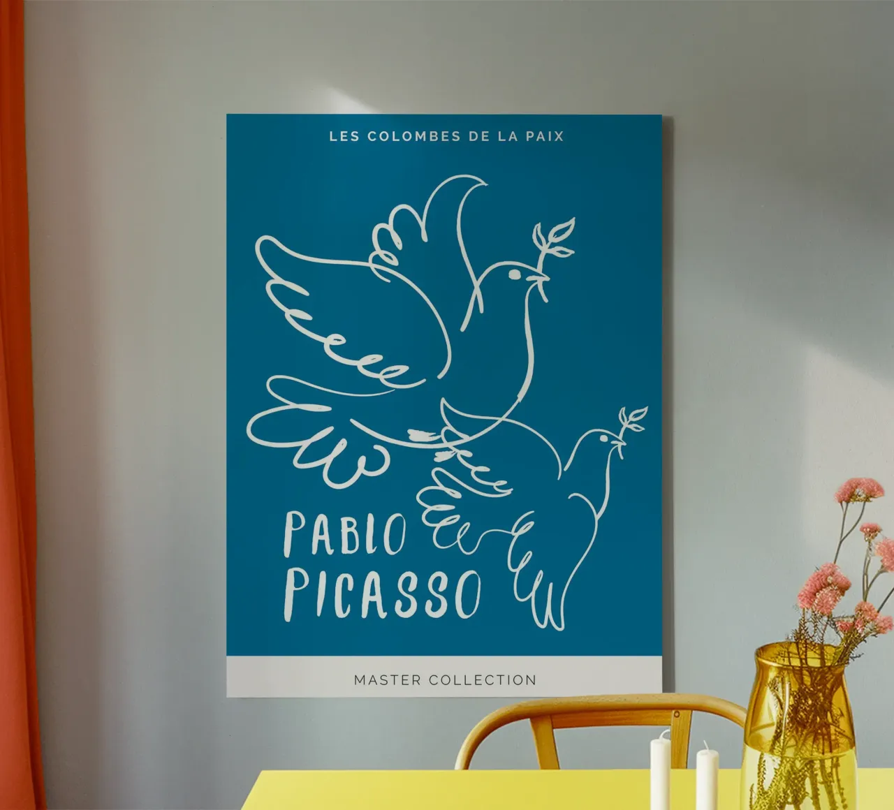Pablo Picasso - Le colombe della pace tela con Cornice a cassetta da Linda Richardson