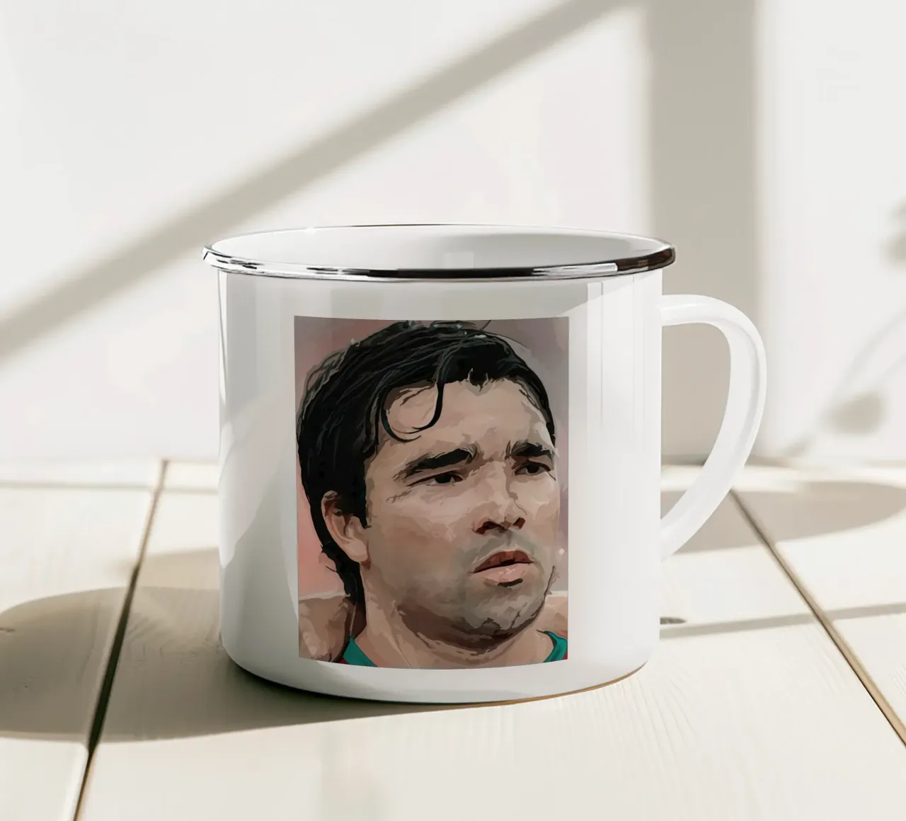 Deco: il maestro portoghese tazza in smalto da dan band