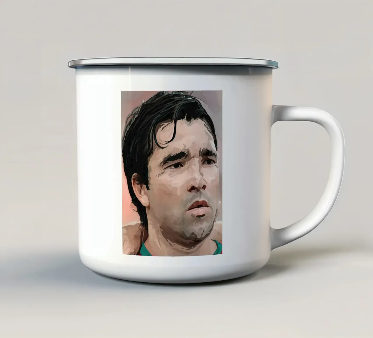 Deco: il maestro portoghese tazza in smalto da dan band
