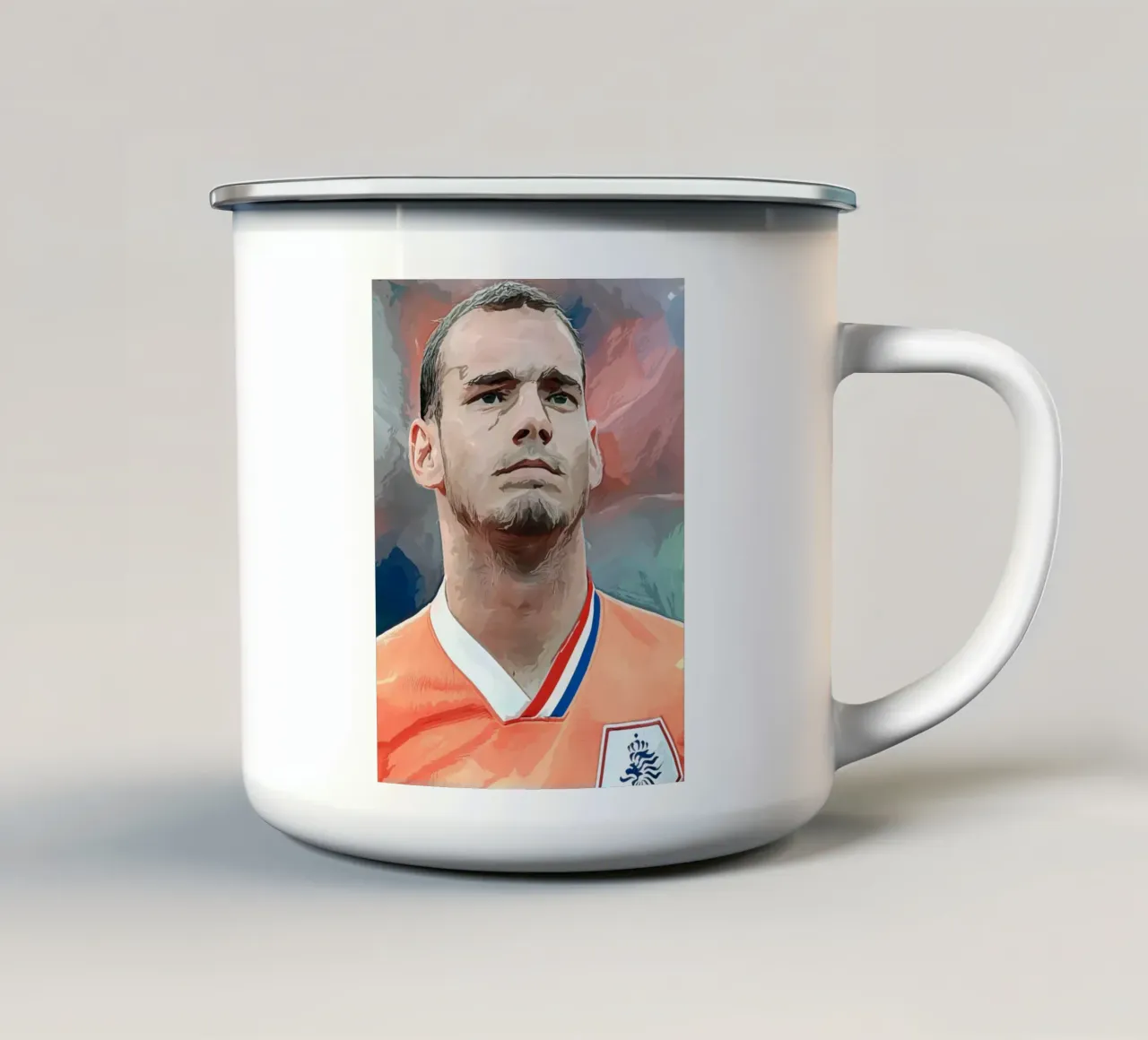 Wesley Sneijder tazza in smalto da dan band