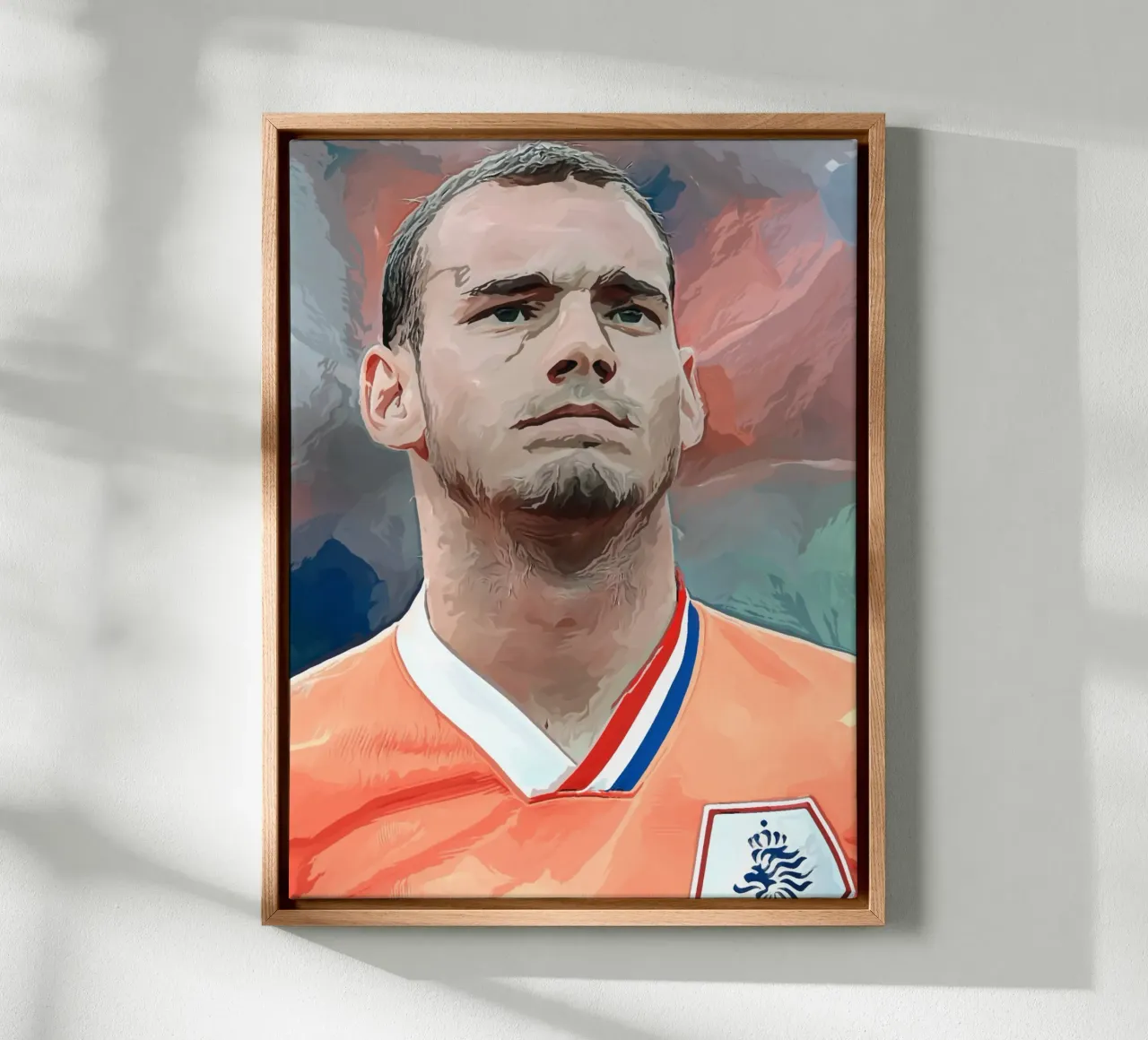 Wesley Sneijder tela con Cornice a cassetta da dan band