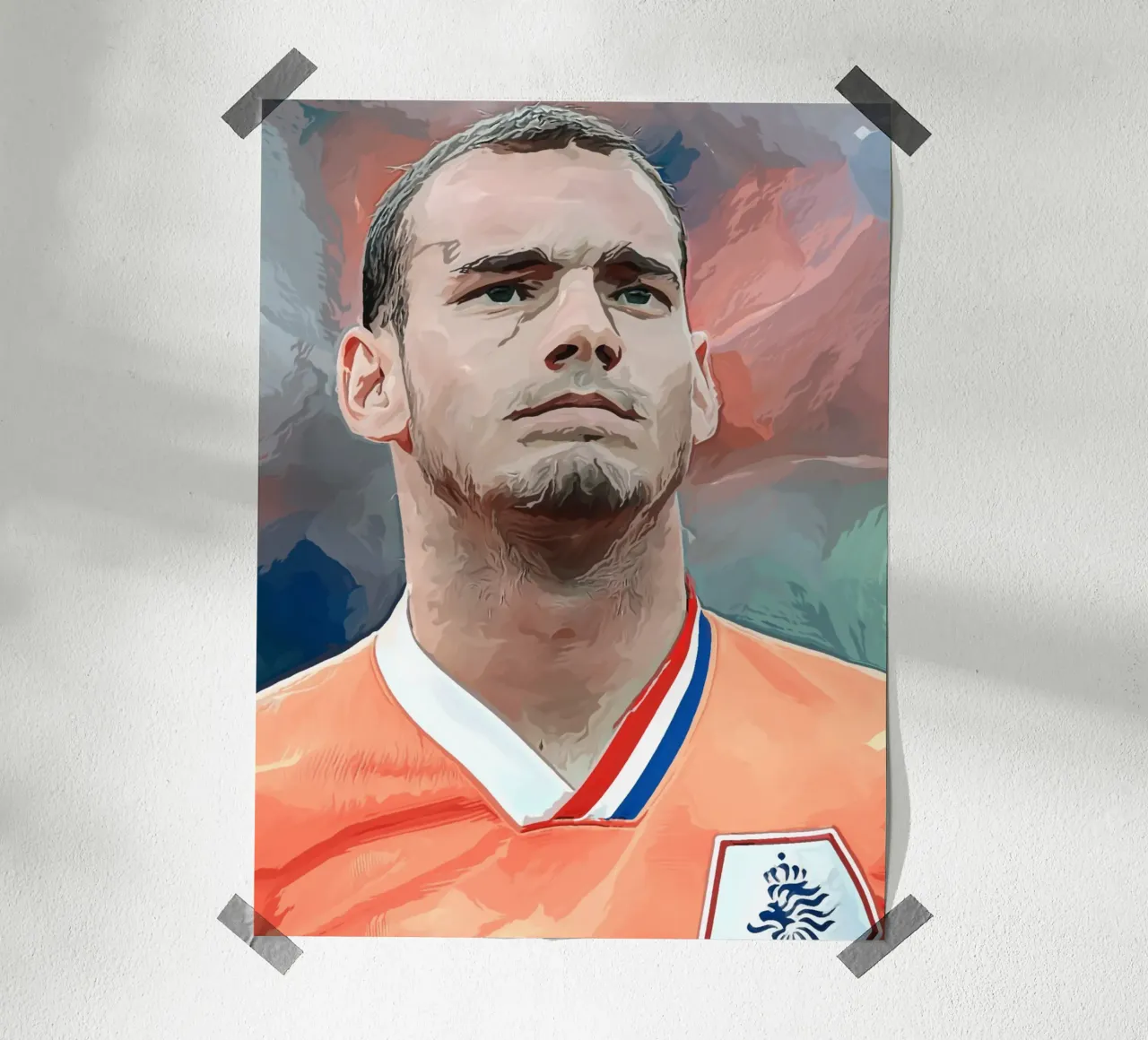 Wesley Sneijder poster con telaio in plastica da dan band