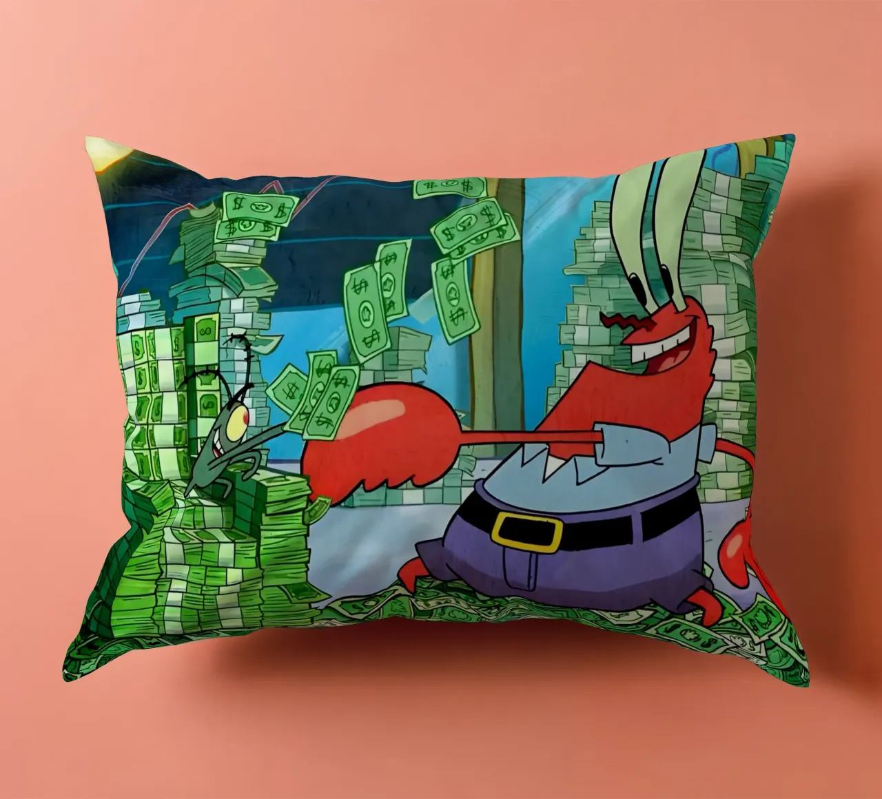 "Mr. Krabs cuscino da Low poly art