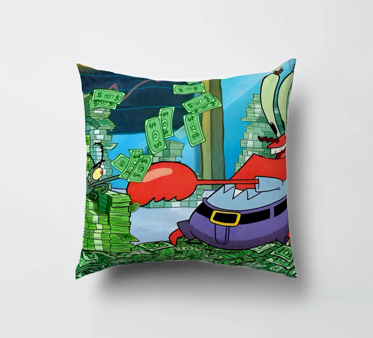 "Mr. Krabs cuscino da Low poly art