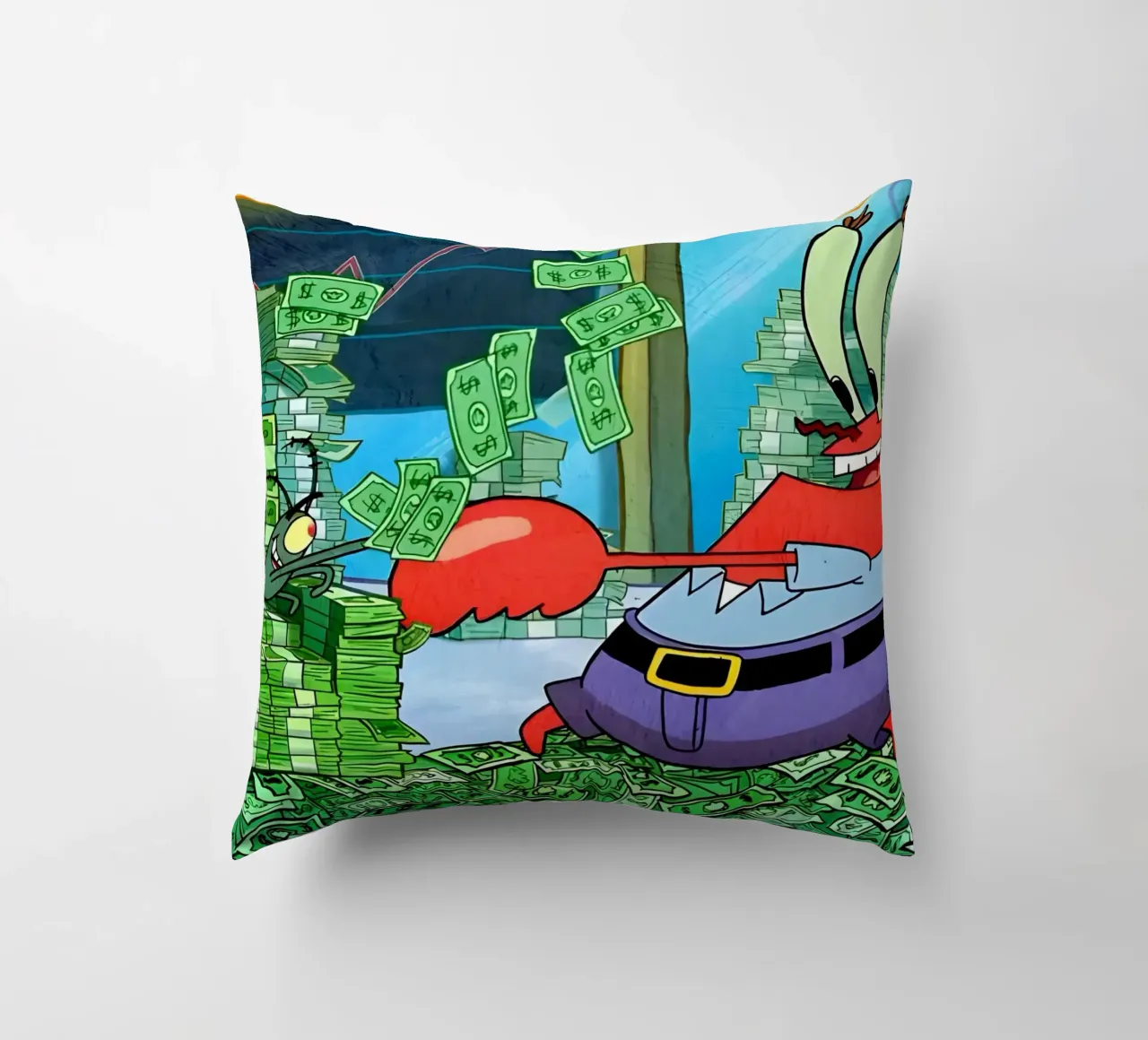 "Mr. Krabs cuscino da Low poly art