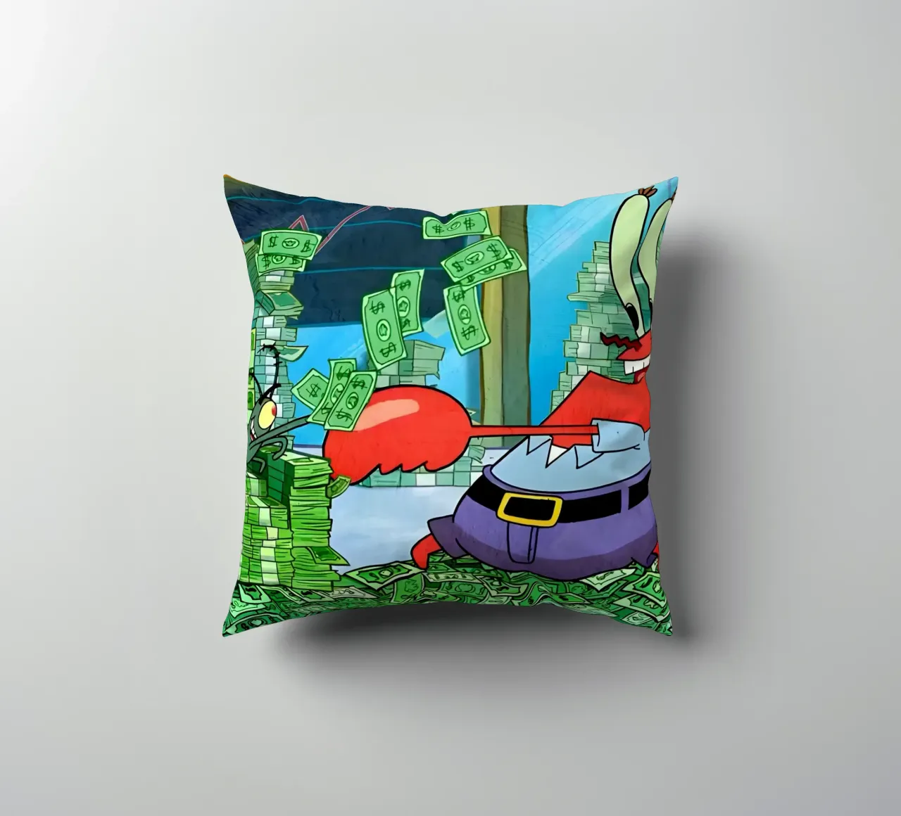 "Mr. Krabs cuscino da Low poly art