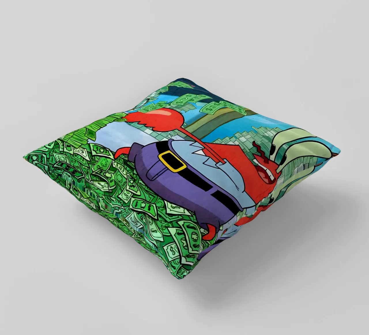 "Mr. Krabs cuscino da Low poly art
