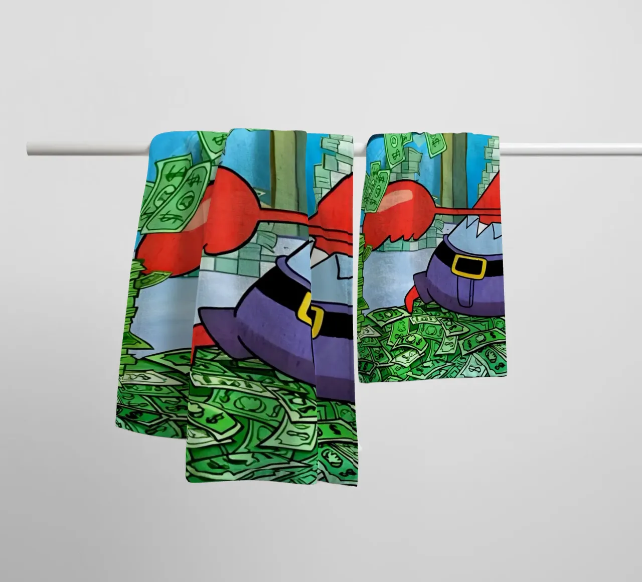 "Mr. Krabs asciugamano da bagno da Low poly art
