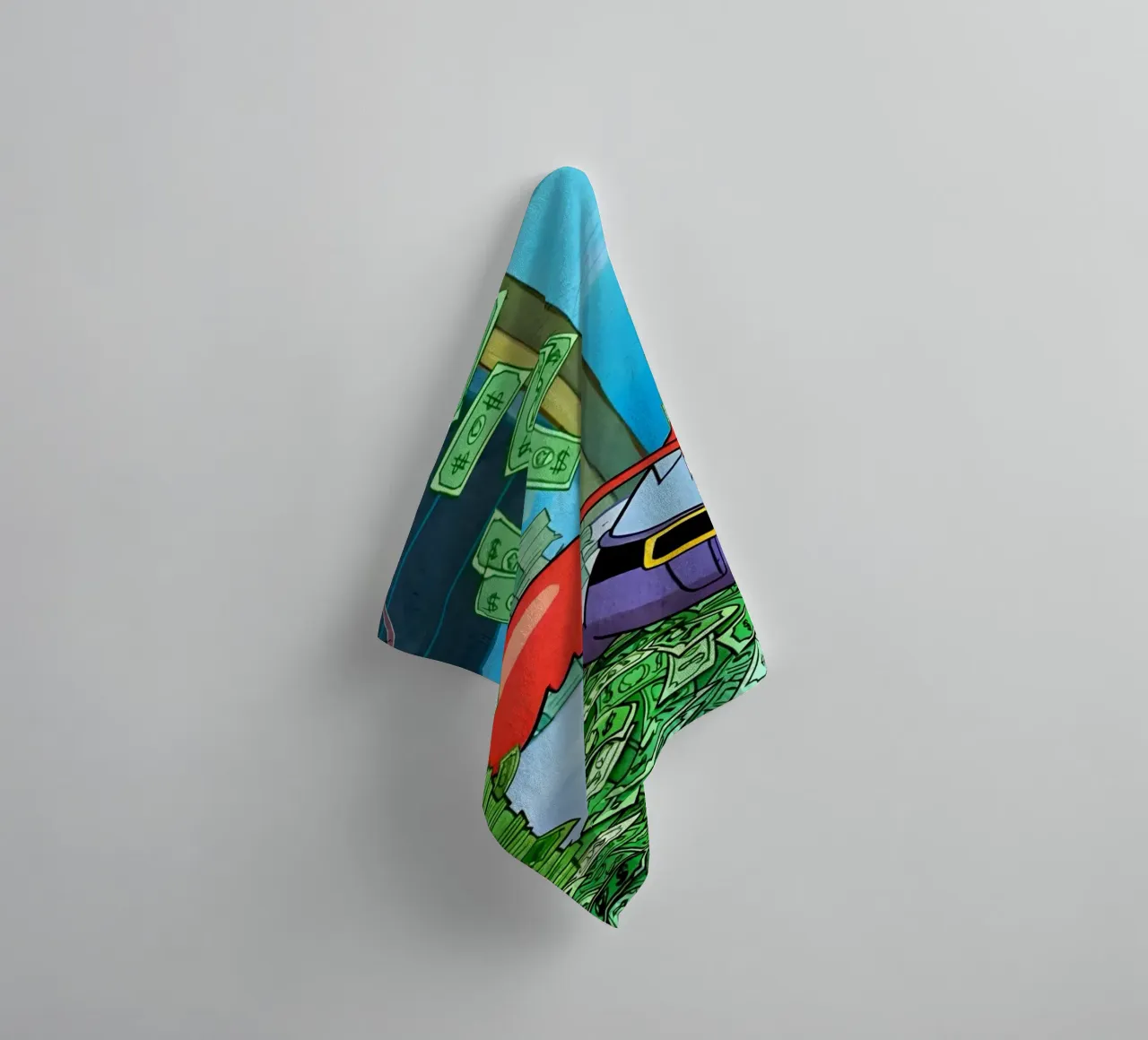 "Mr. Krabs asciugamano da bagno da Low poly art