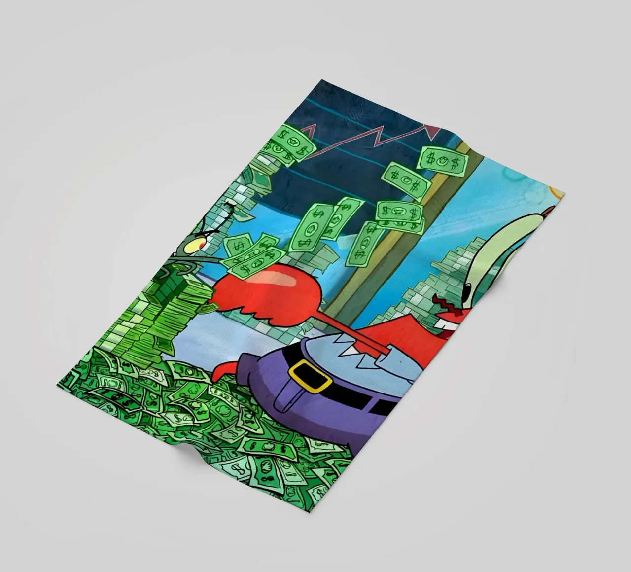 "Mr. Krabs telo mare da Low poly art