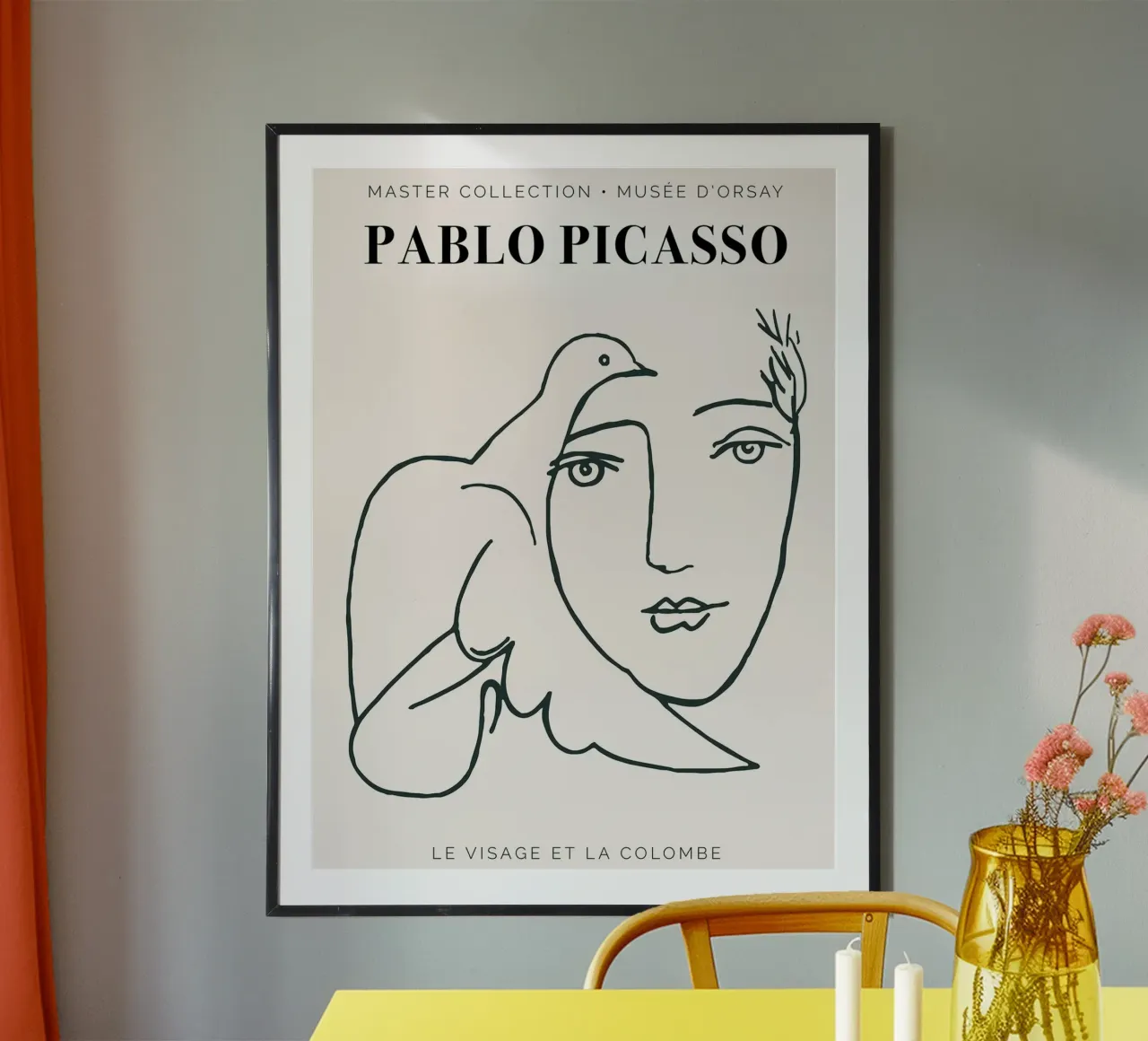 Picasso - Il volto e la colomba poster da Linda Richardson