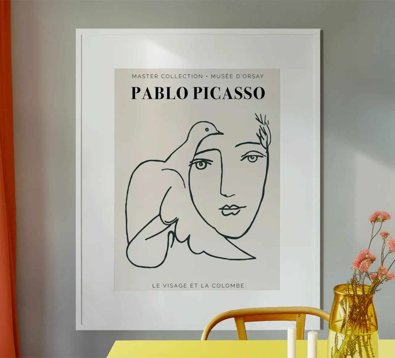Picasso - Il volto e la colomba poster da Linda Richardson