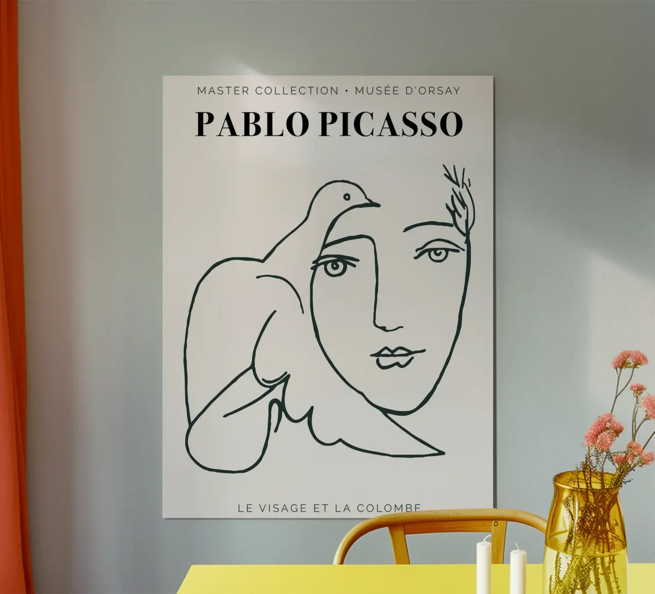 Picasso - Il volto e la colomba poster da Linda Richardson