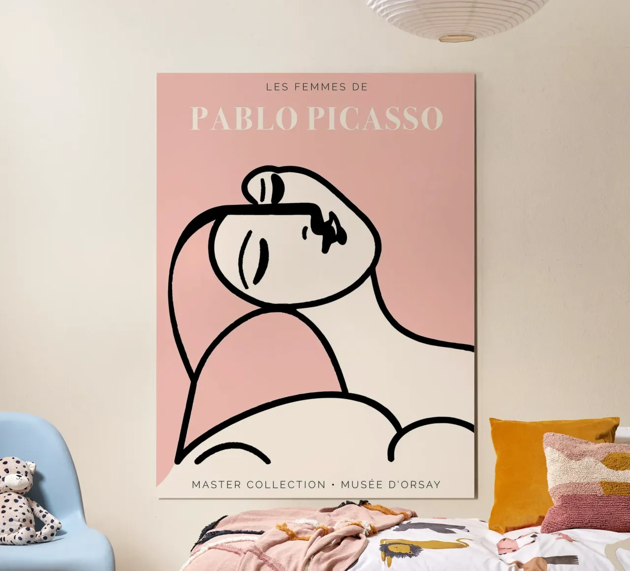 Picasso - Donne poster con telaio in legno da Linda Richardson