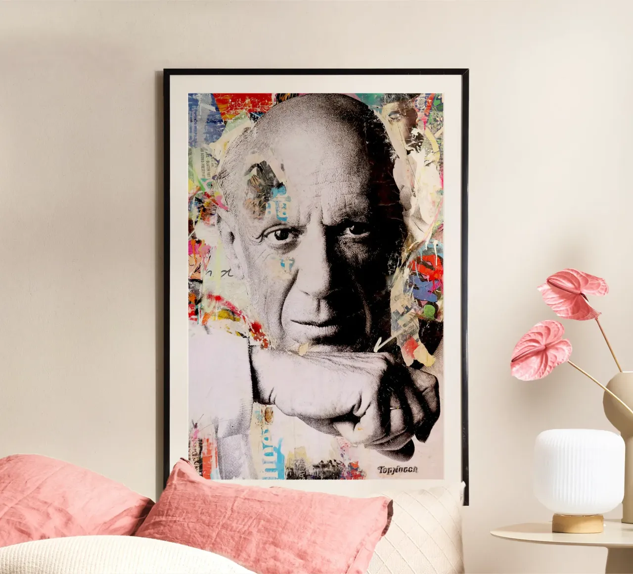 Ritratto di Picasso Pop Art di Michiel Folkers poster da Linda Richardson
