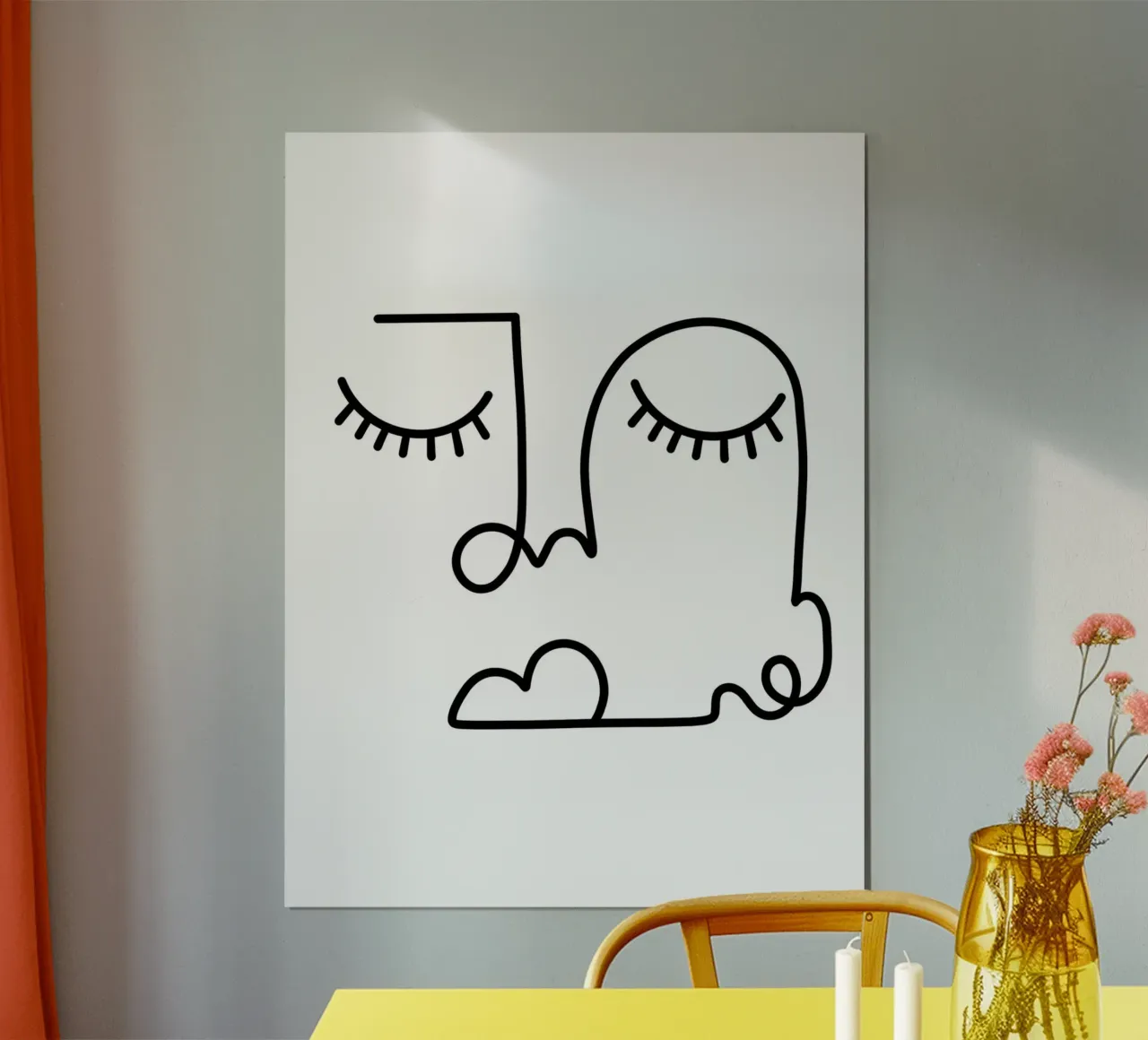 La bella addormentata di Shatha Dafai poster con telaio in plastica da Linda Richardson