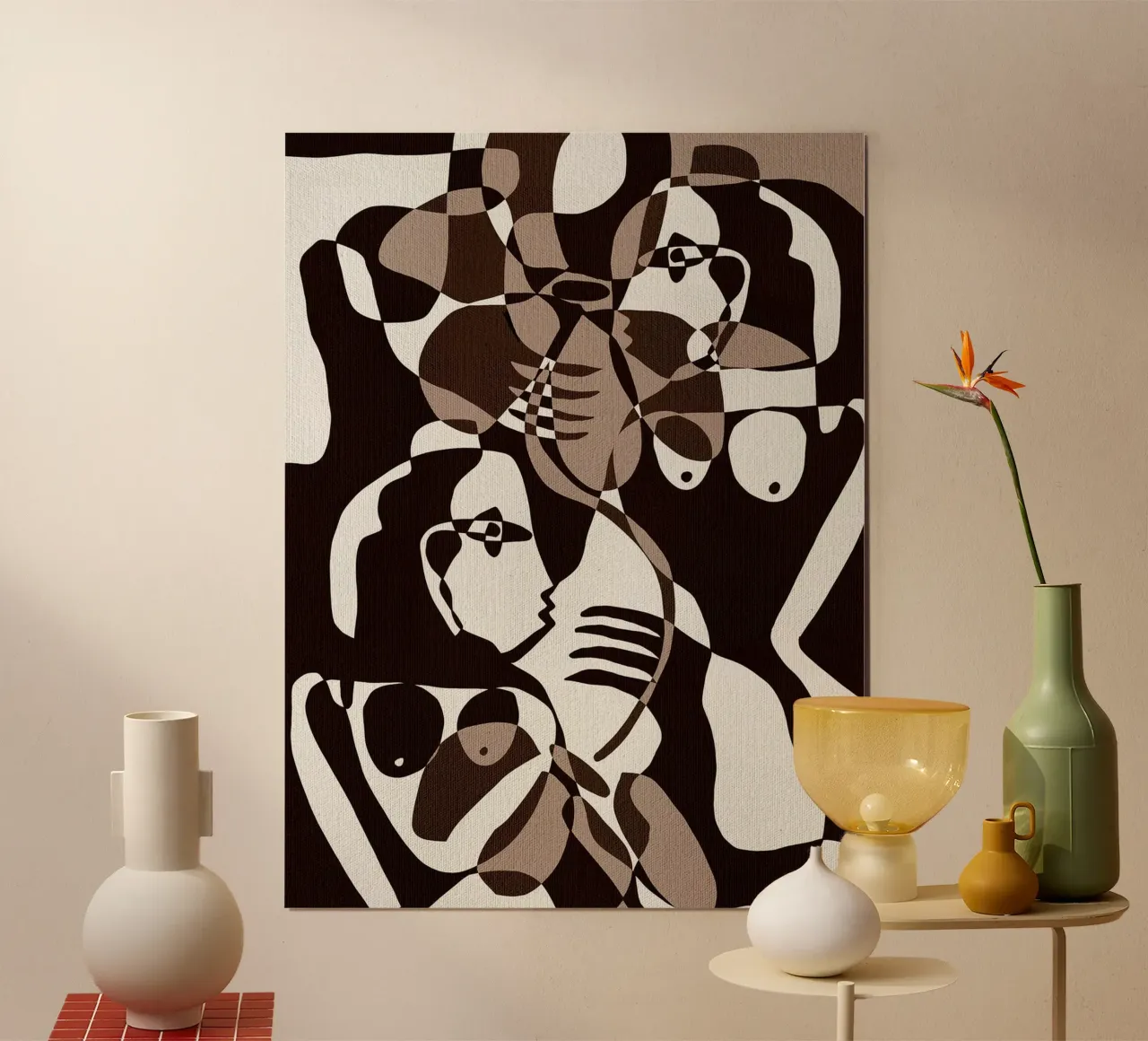 Lazos sutiles II de Shatha Dafai poster de Linda Richardson