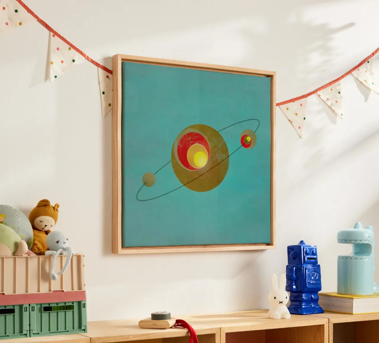 Baan canvas met Baklijst van Metron