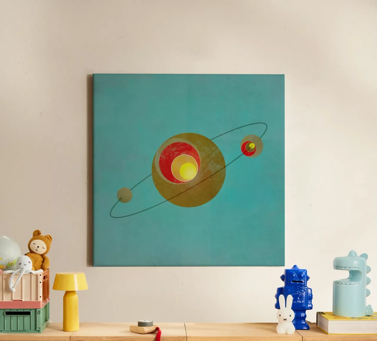 Baan canvas met Baklijst van Metron