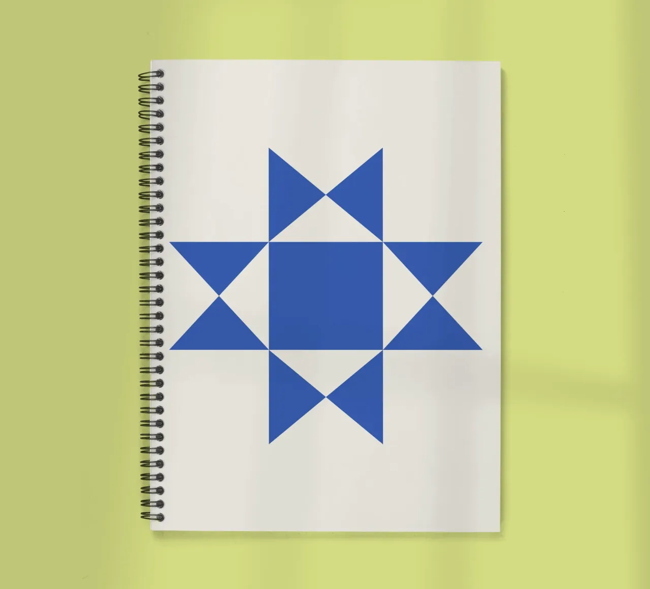 Motif abstrait bleu carnet à spirale de Paigaam Studio