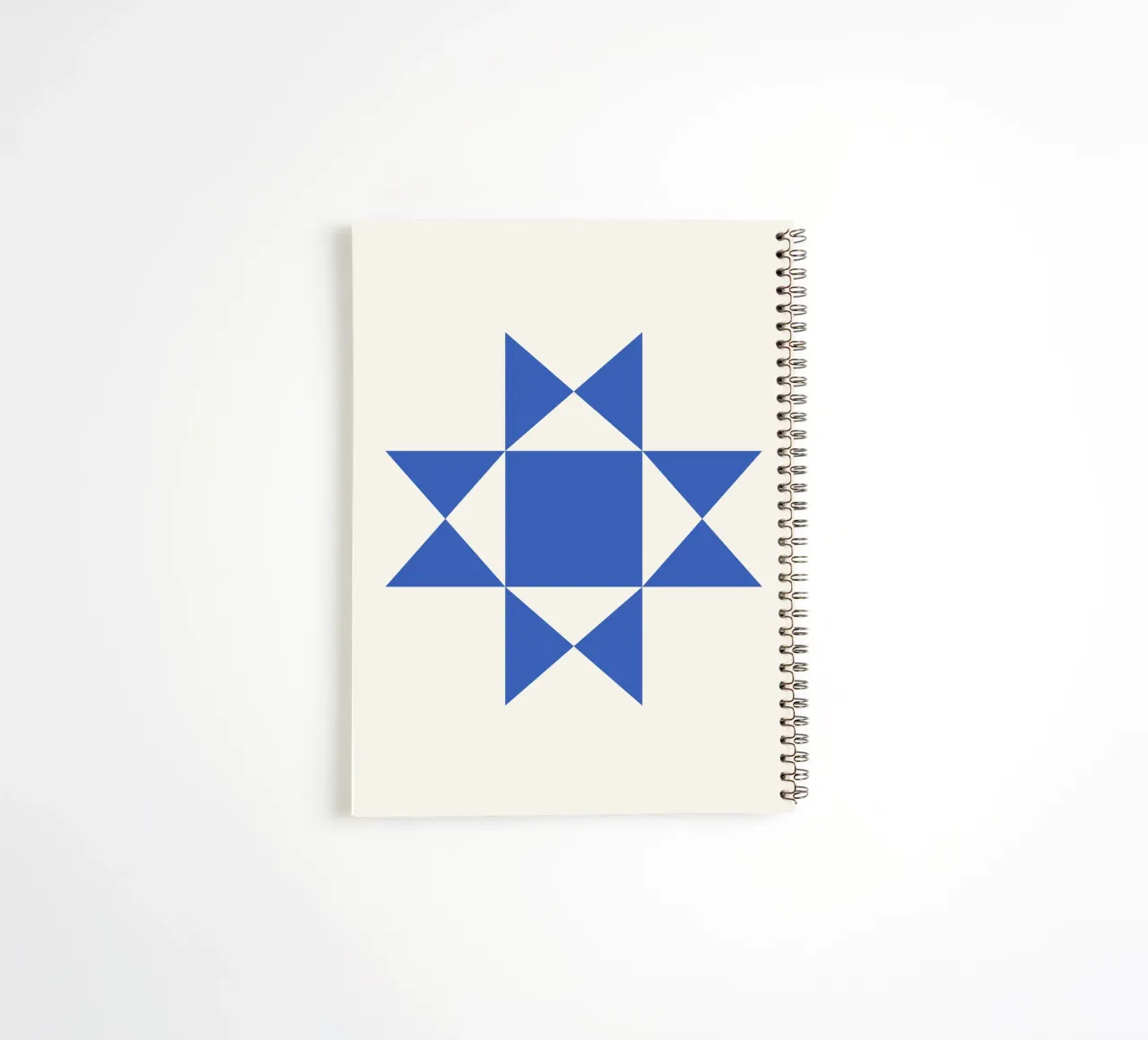 Motif abstrait bleu carnet à spirale de Paigaam Studio