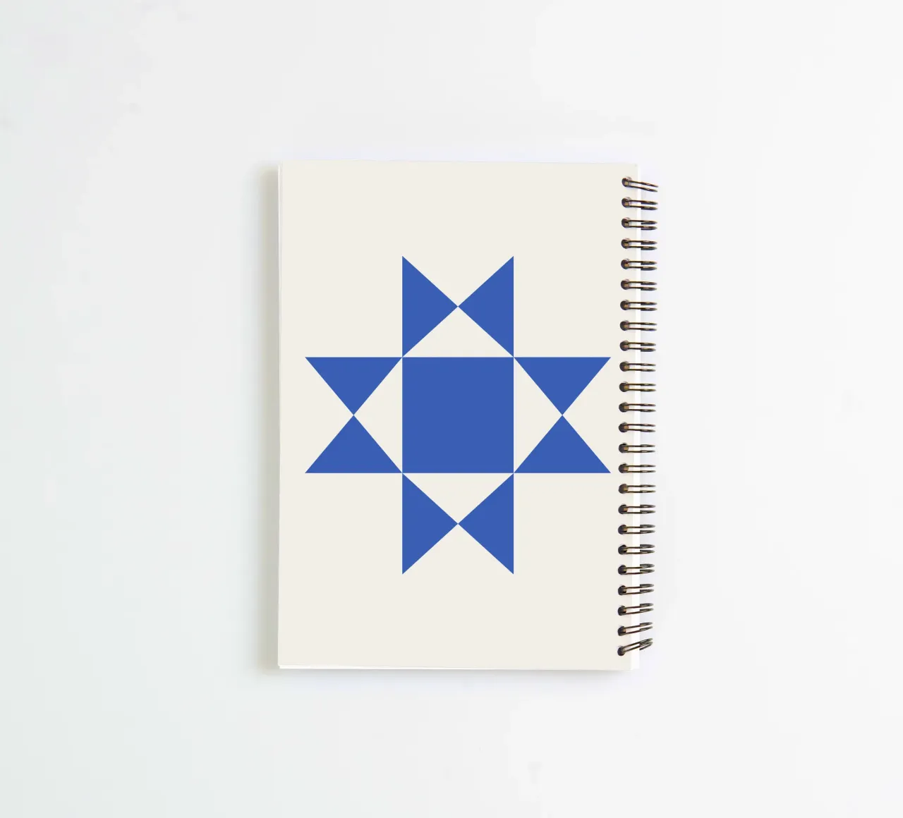 Motif abstrait bleu carnet à spirale de Paigaam Studio