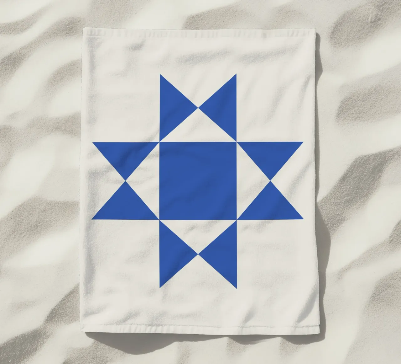 Blue Abstract Pattern telo mare da Paigaam Studio