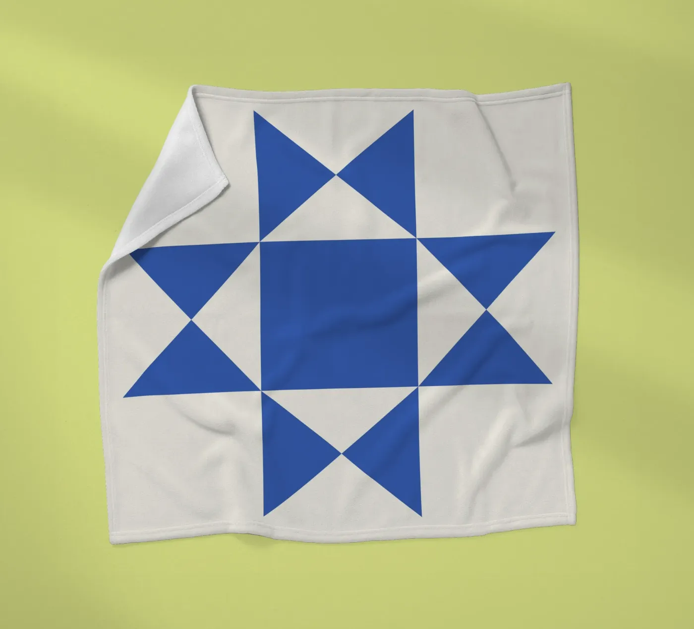 Blue Abstract Pattern fleece blanket by Paigaam Studio