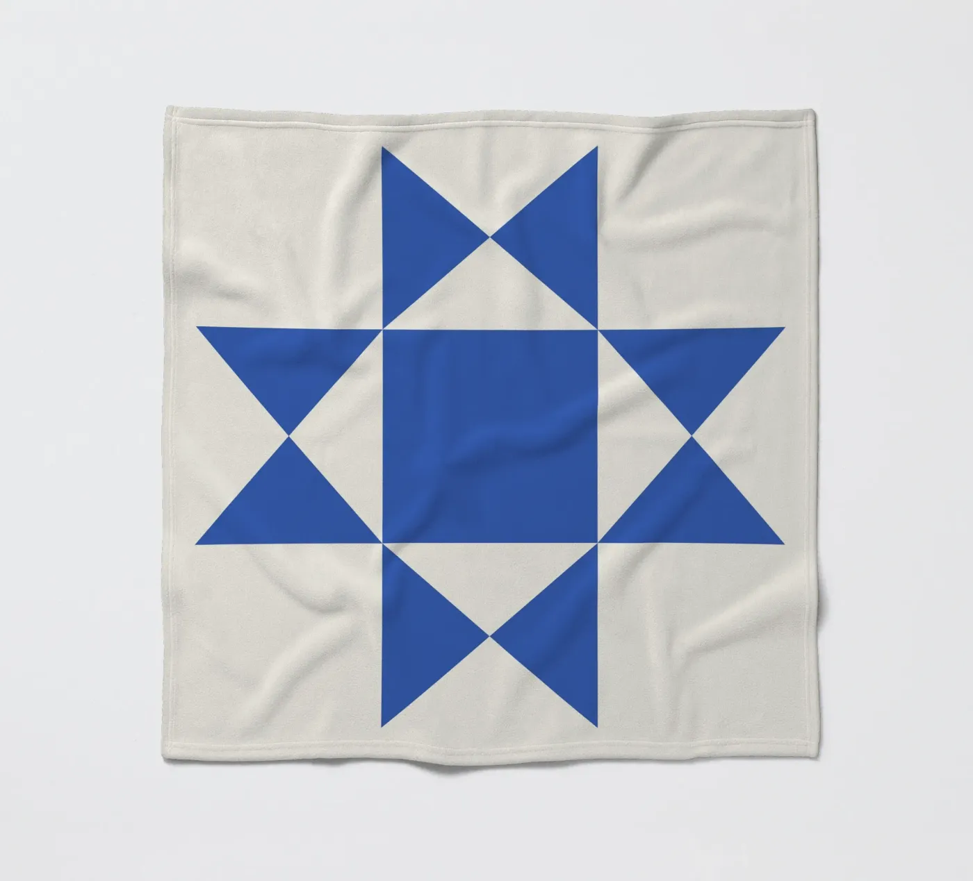 Blue Abstract Pattern fleece blanket by Paigaam Studio