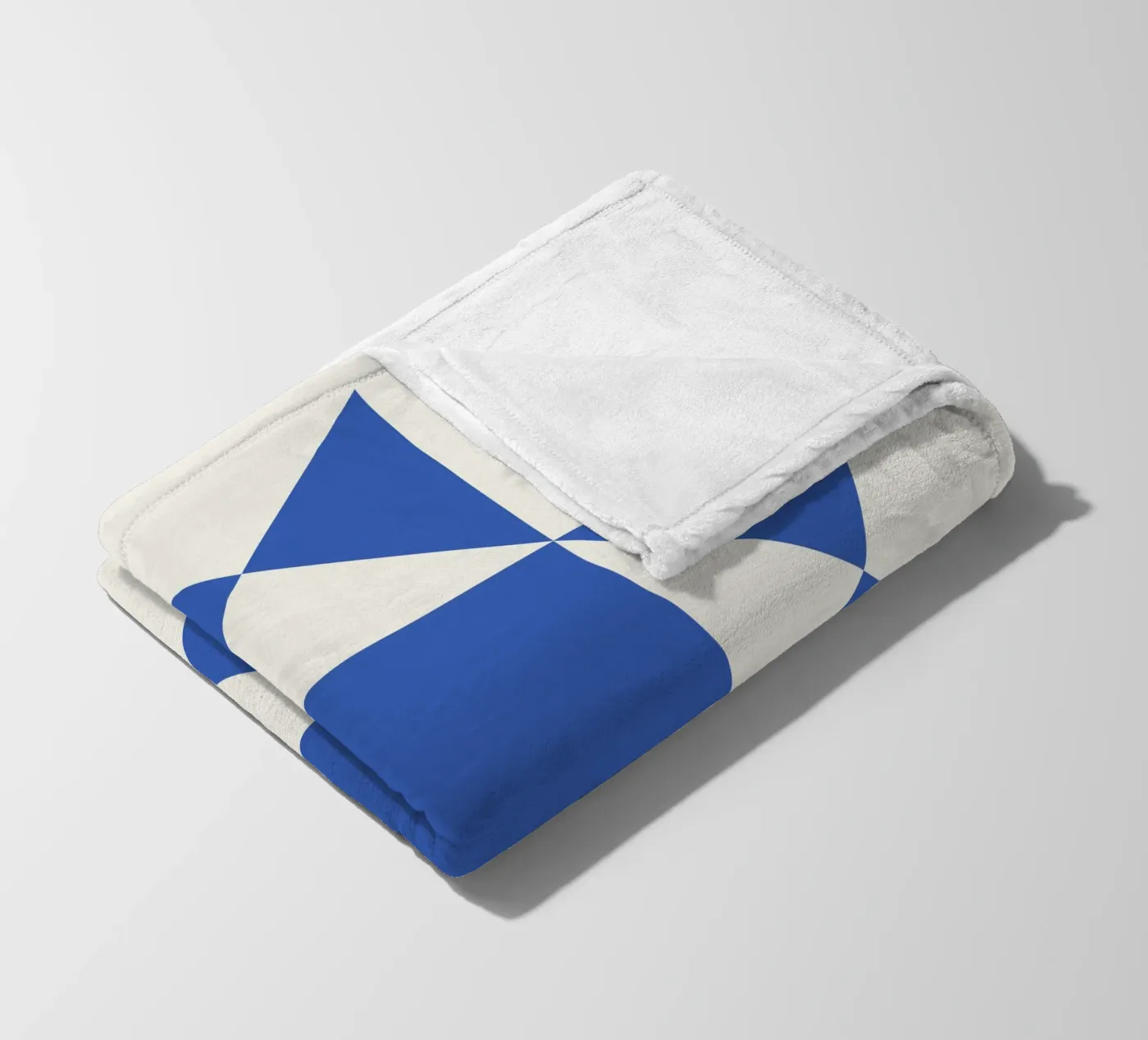 Blue Abstract Pattern fleece blanket by Paigaam Studio