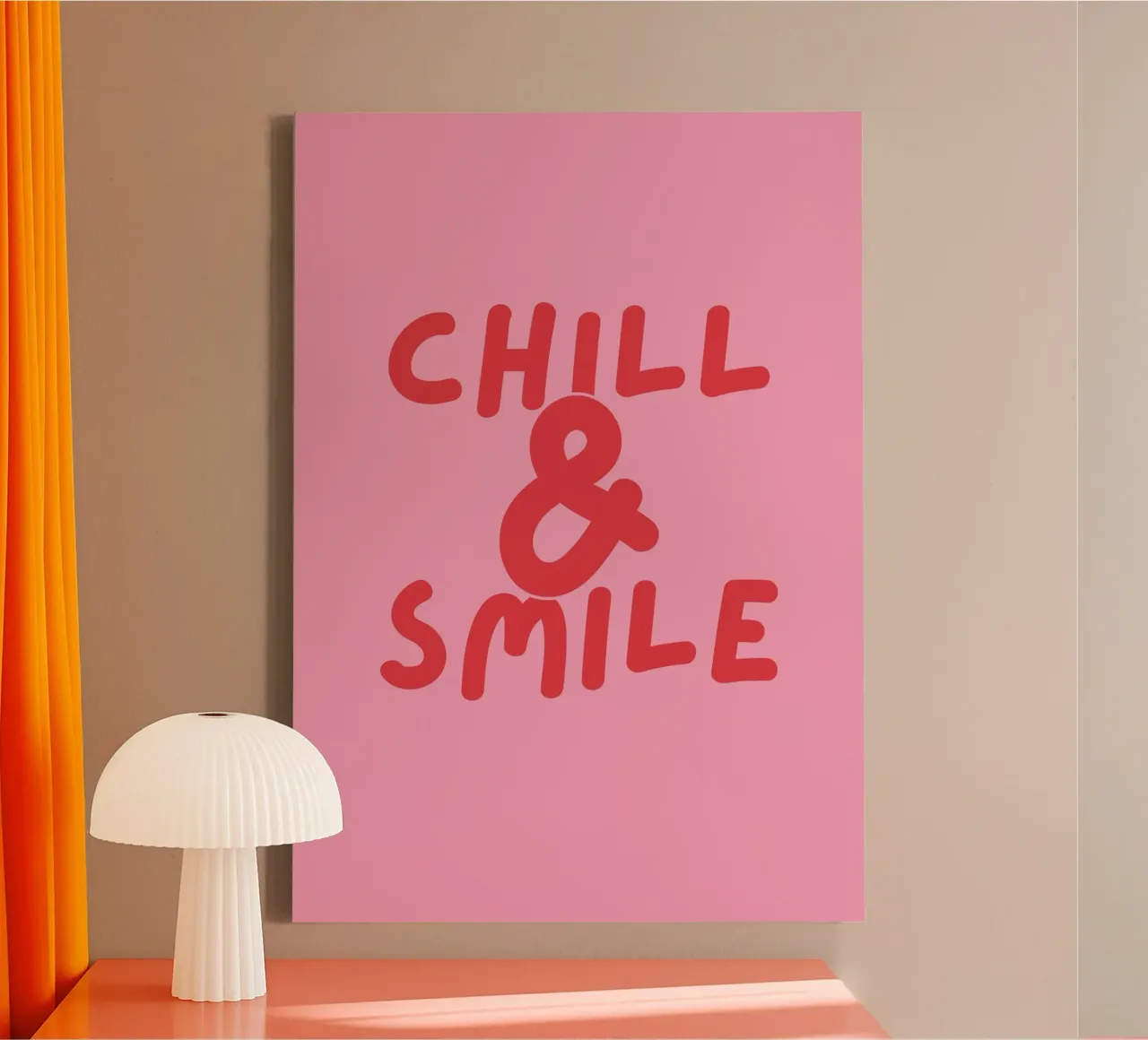 Chill & Smile tela con Cornice a cassetta da DigiWunderwerk