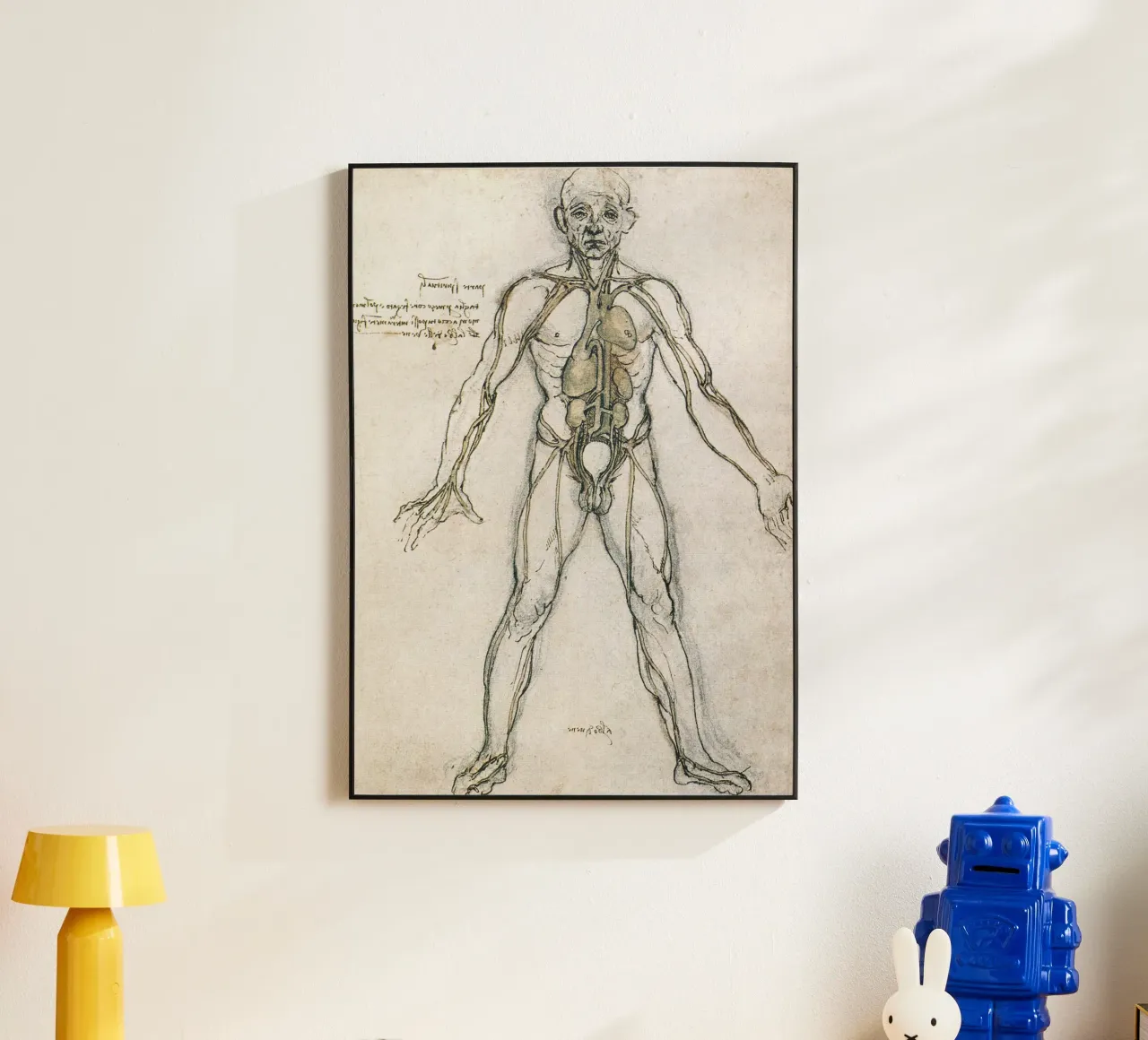 Studio di anatomia di Leonardo da Vinci alluminio dibond da James McIntosh
