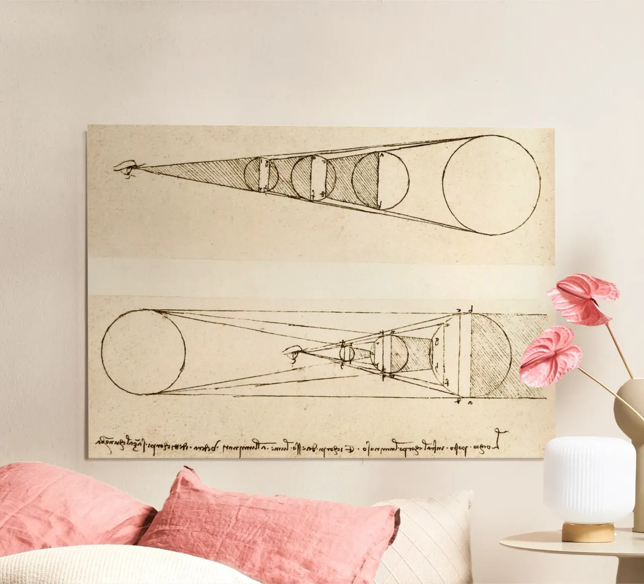 Meccanismo di illuminazione di Leonardo da Vinci poster da James McIntosh