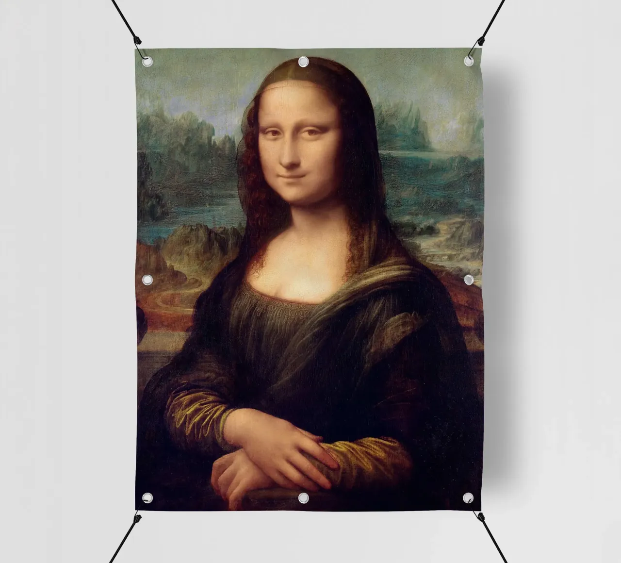 Mona Lisa by Leonardo da Vinci telo in pvc da James McIntosh