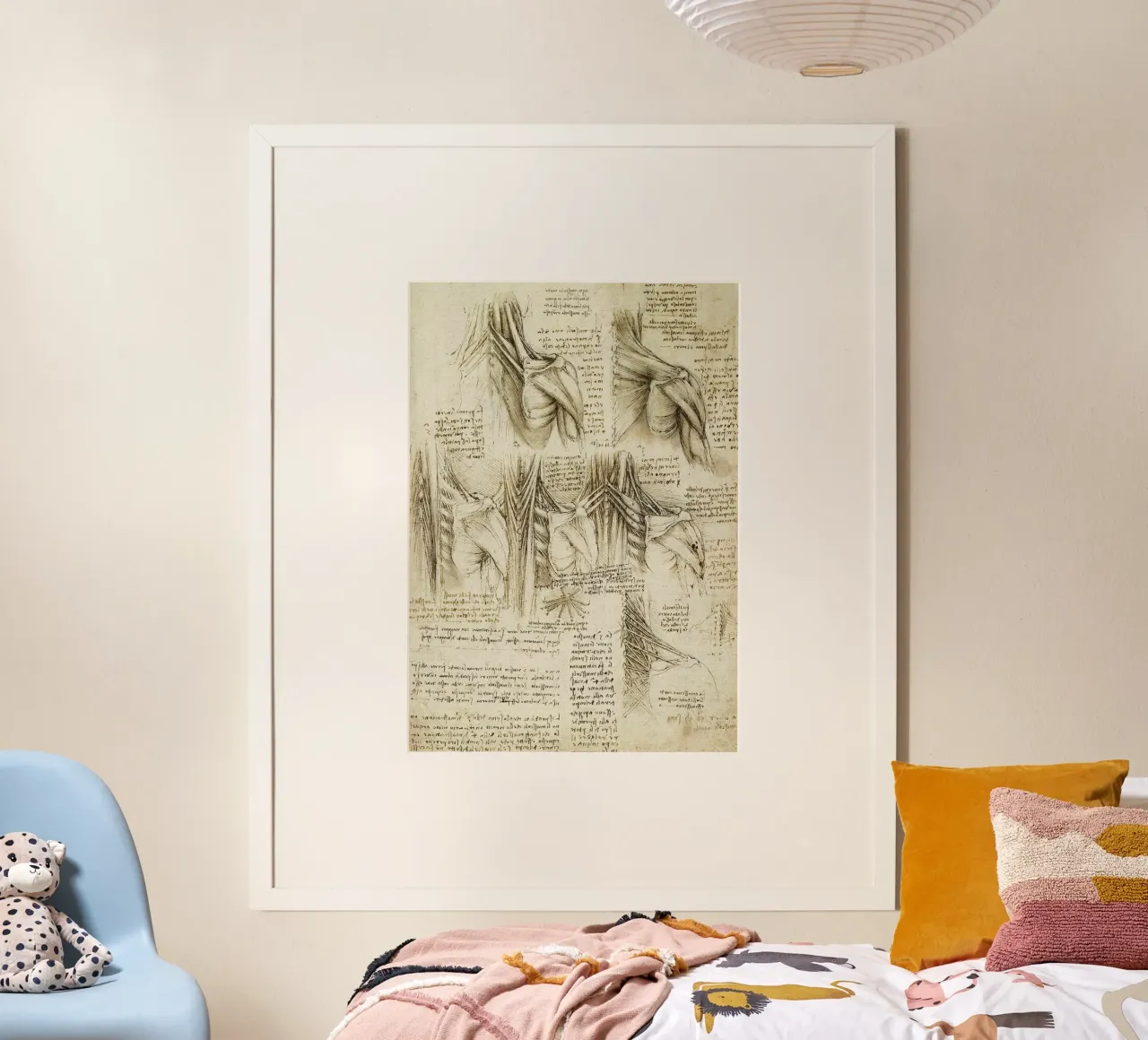 Muscoli della colonna vertebrale di Leonardo da Vinci poster da James McIntosh