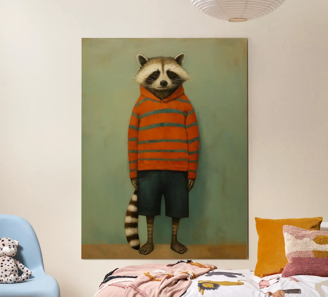 racoon in line shirt poster da chaodays