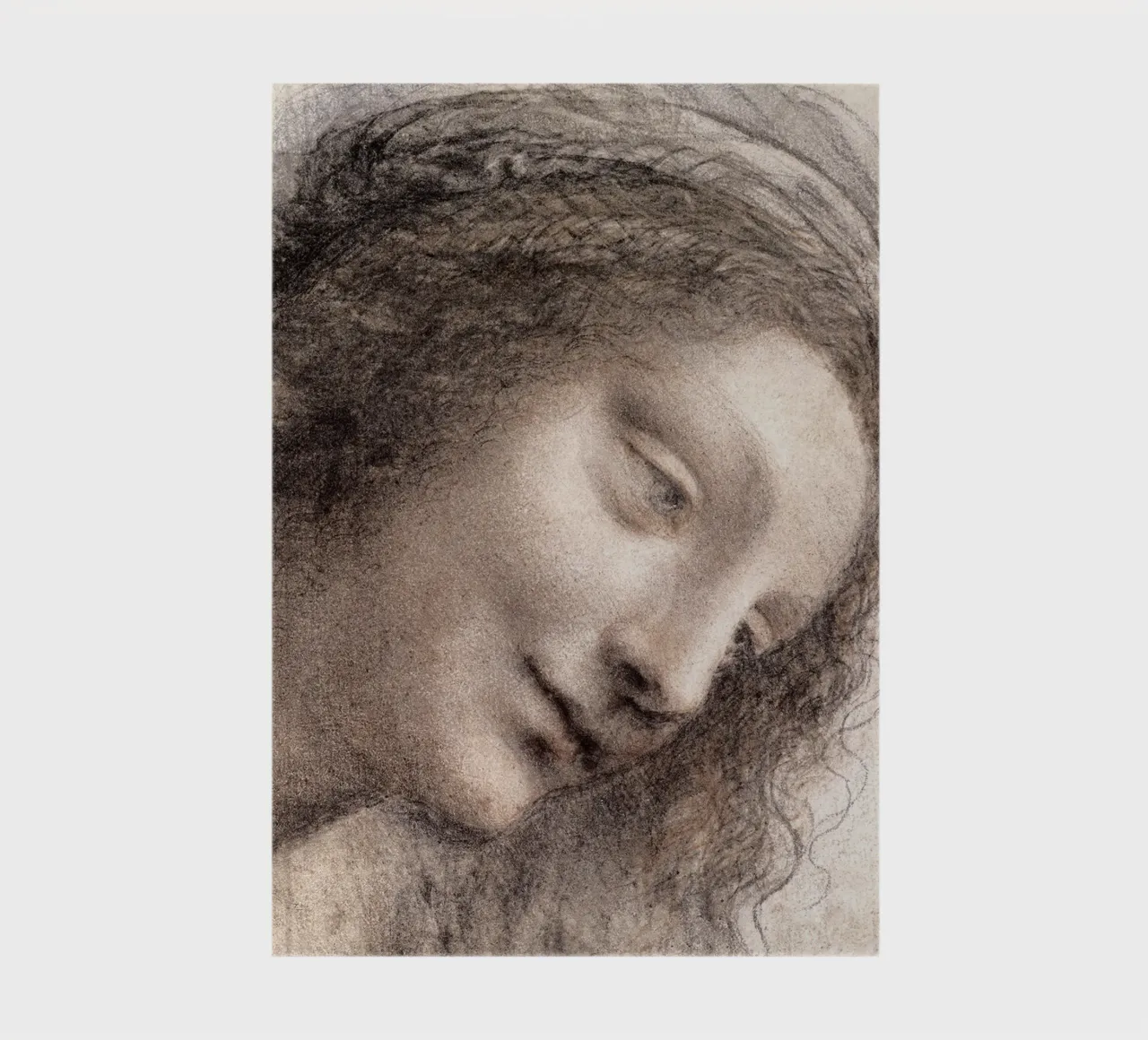 The Head of the Virgin in Three-Quarter View Facing Right notebook by James McIntosh