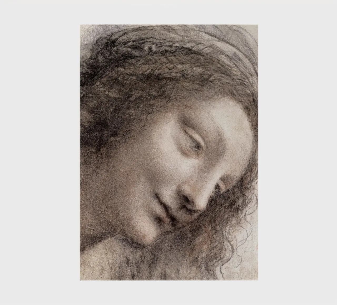 The Head of the Virgin in Three-Quarter View Facing Right notebook by James McIntosh