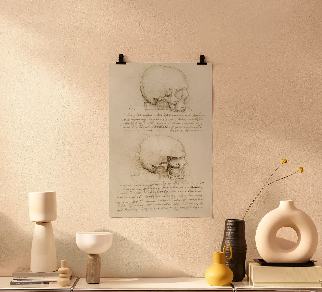 Il teschio di Leonardo da Vinci poster da James McIntosh