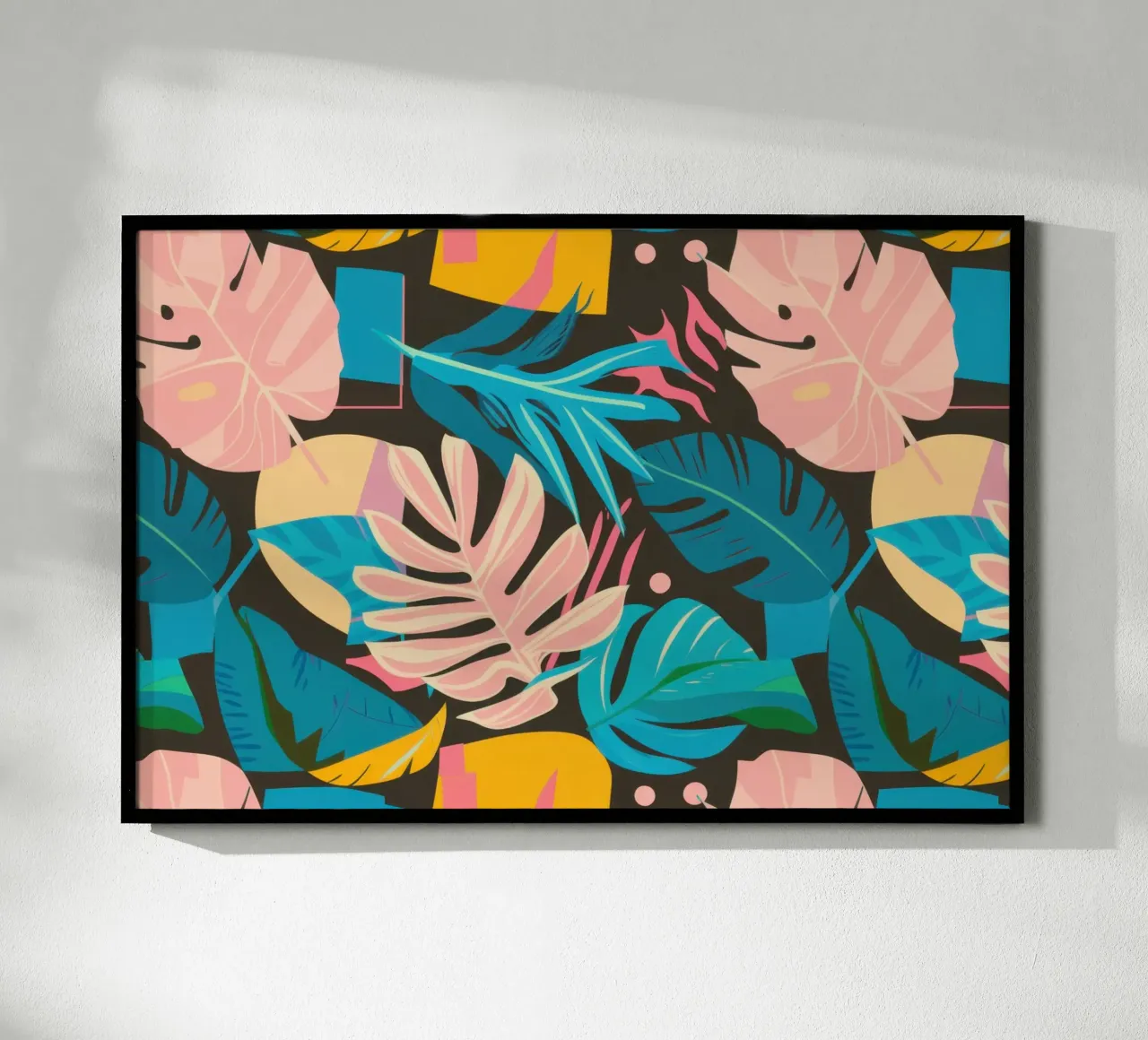 Foglie tropicali pastello poster da Wish Studio