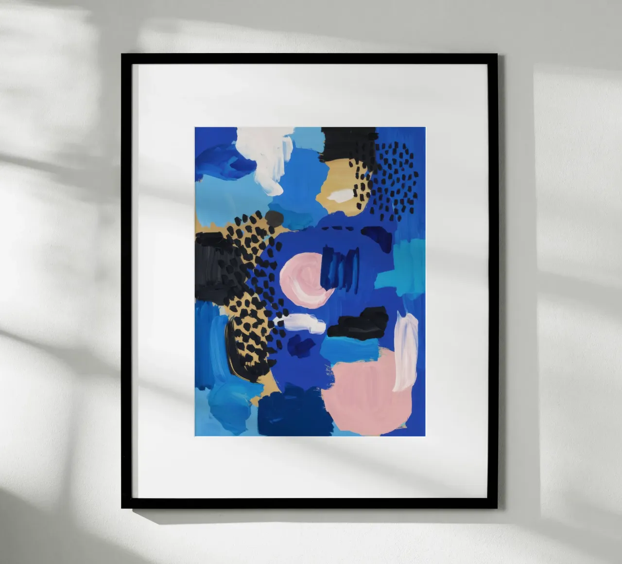Audace blu astratto poster da Wish Studio