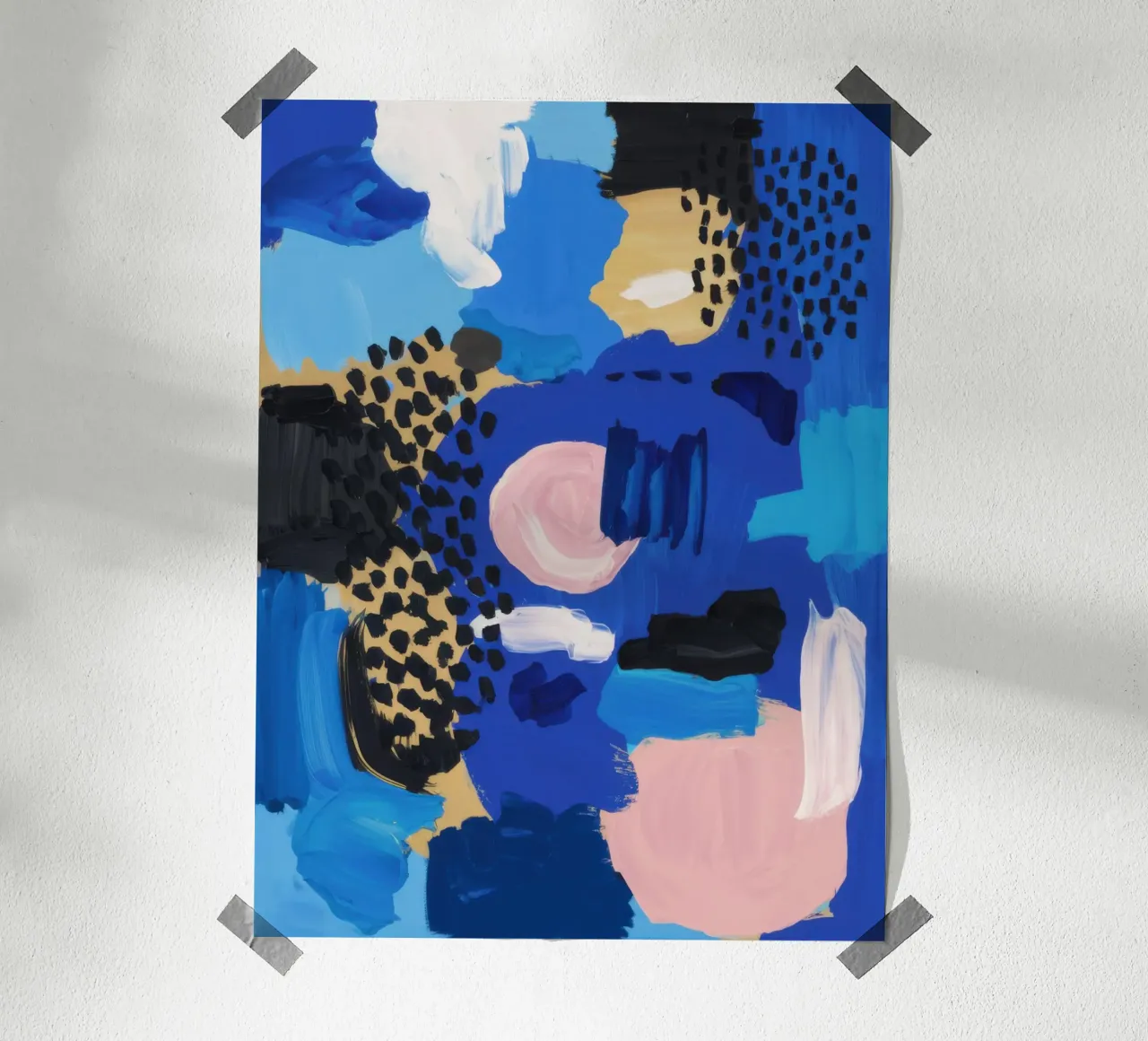 Audace blu astratto poster da Wish Studio