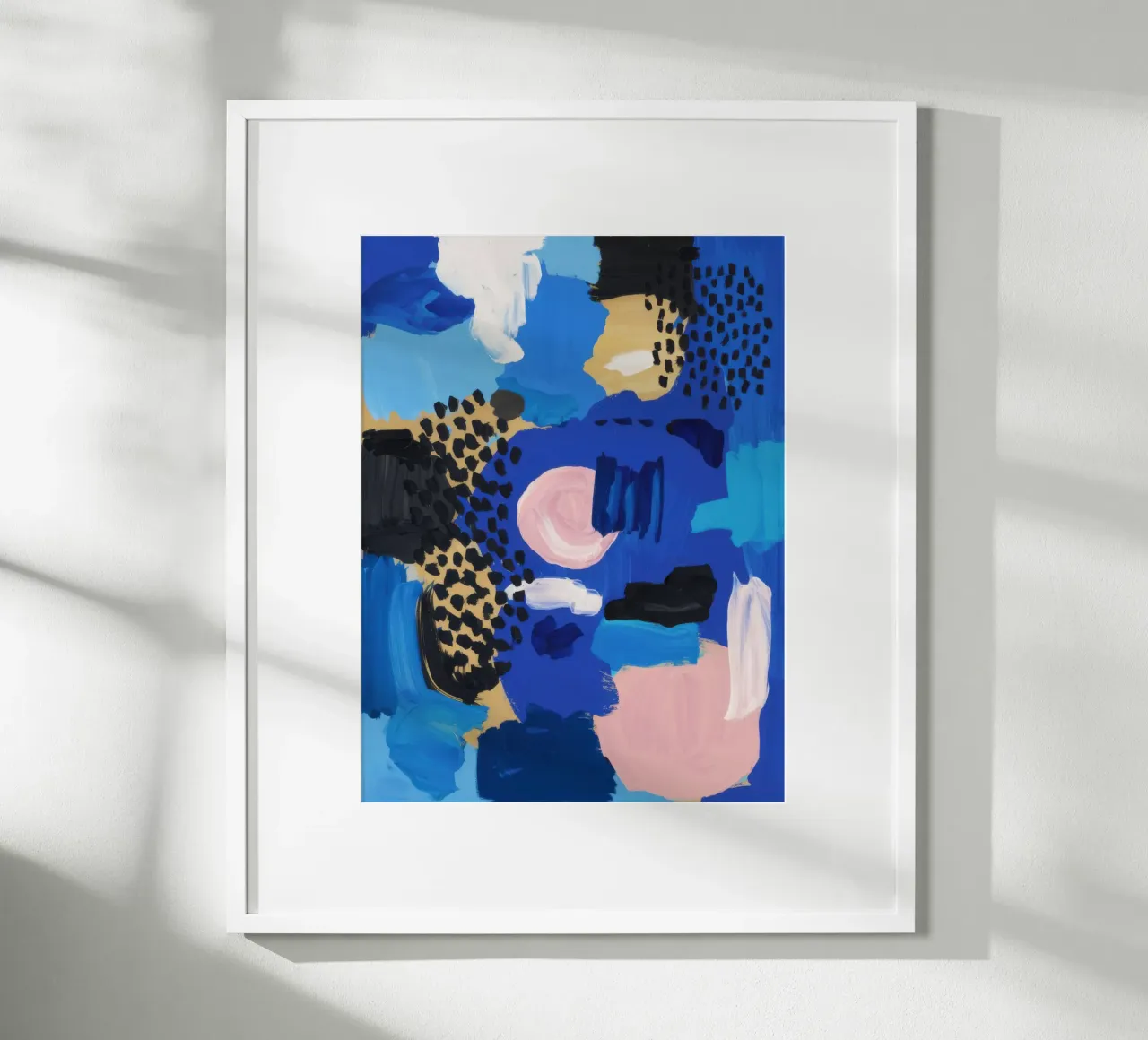 Audace blu astratto poster da Wish Studio