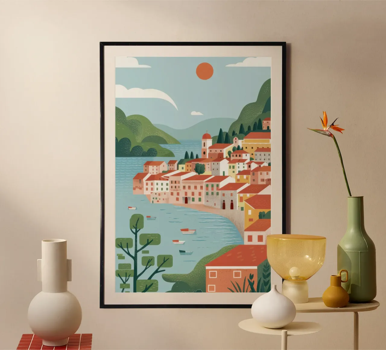 Sogno della Costiera Amalfitana poster da Wish Studio