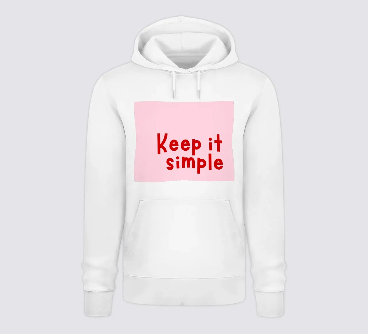 Keep it simple felpa con cappuccio da DigiWunderwerk