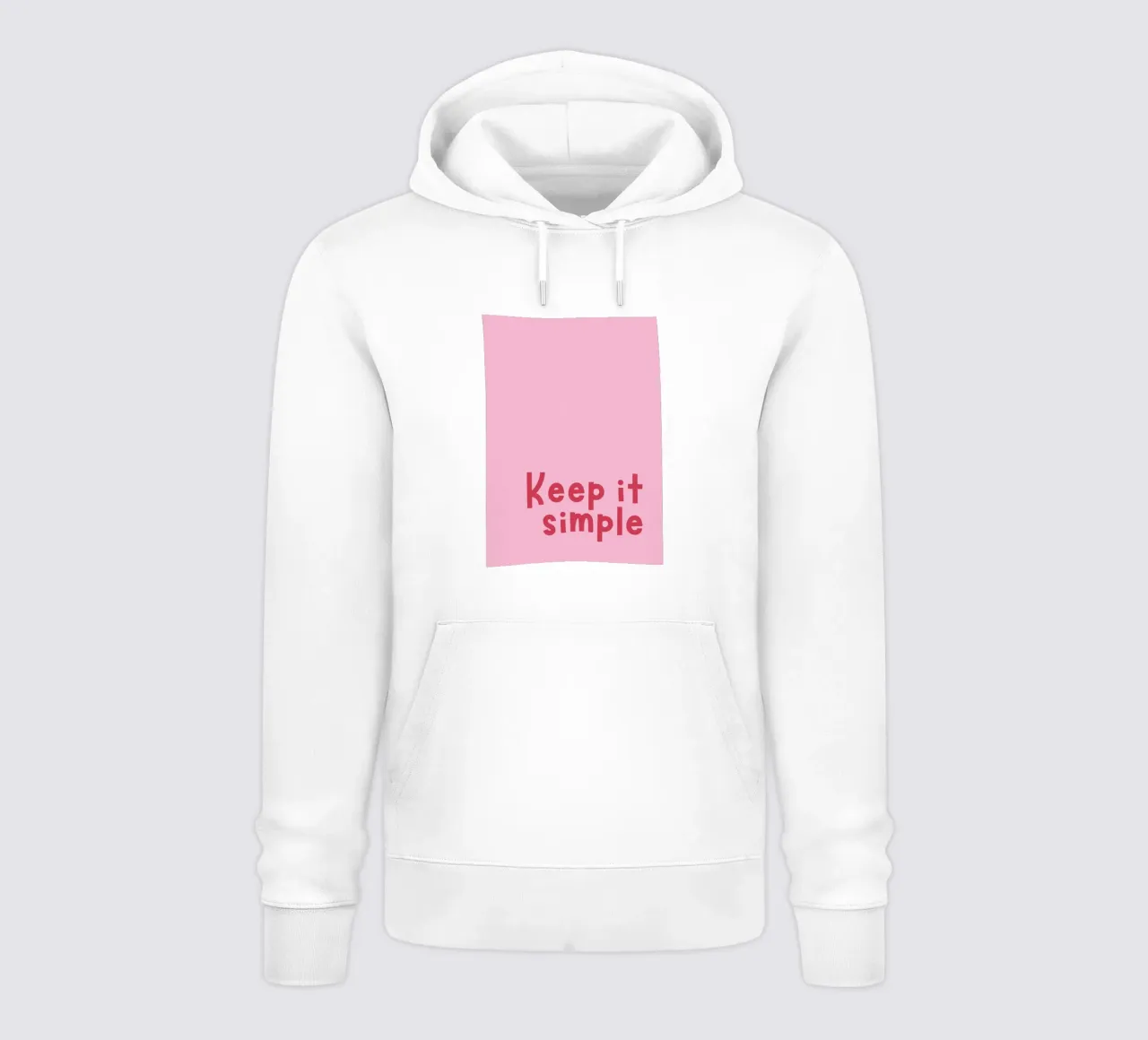 Keep it simple felpa con cappuccio da DigiWunderwerk