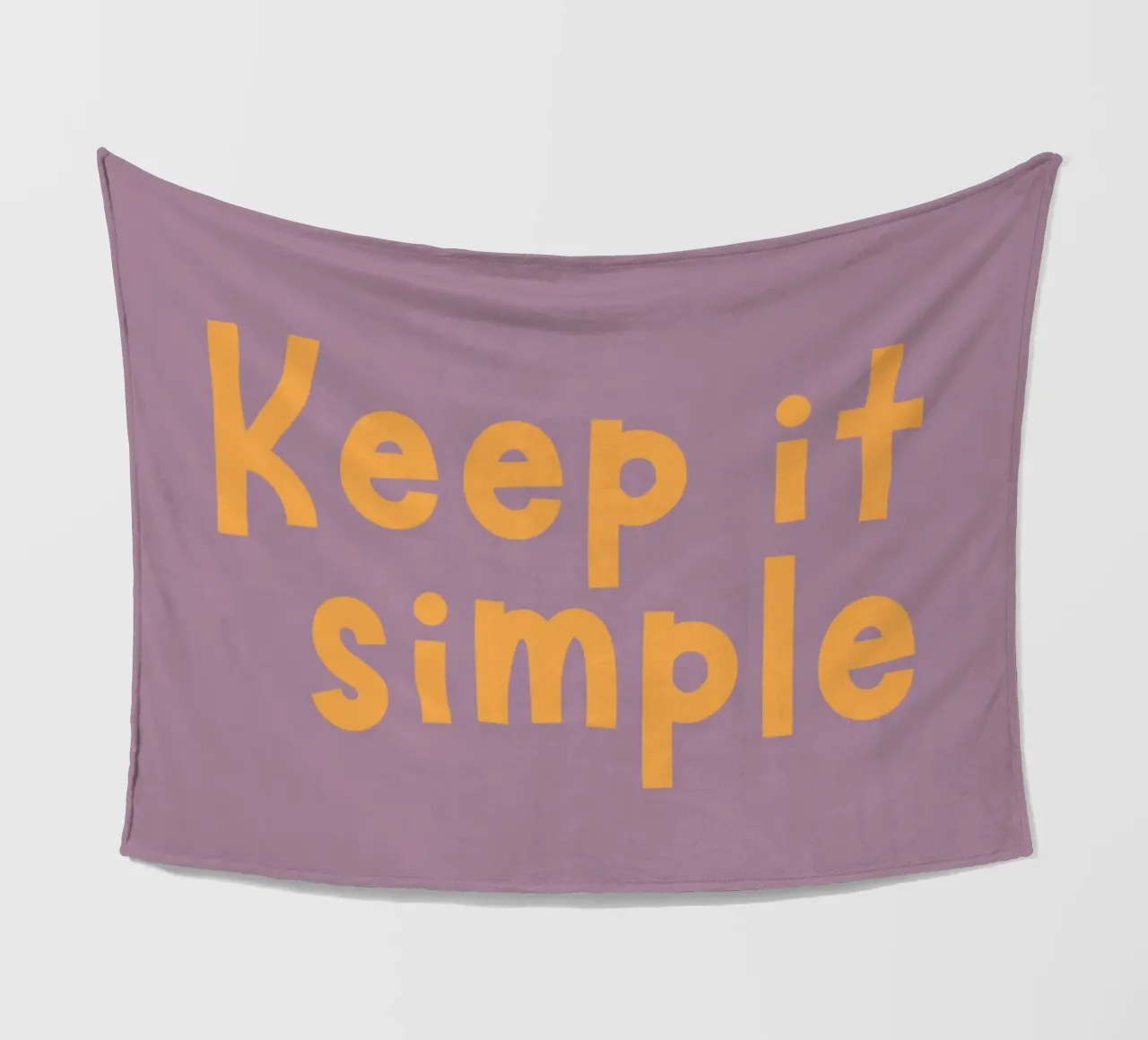 Keep it simple fleecedeken van DigiWunderwerk
