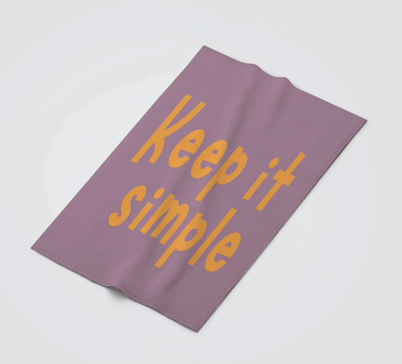 Keep it simple fleecedeken van DigiWunderwerk