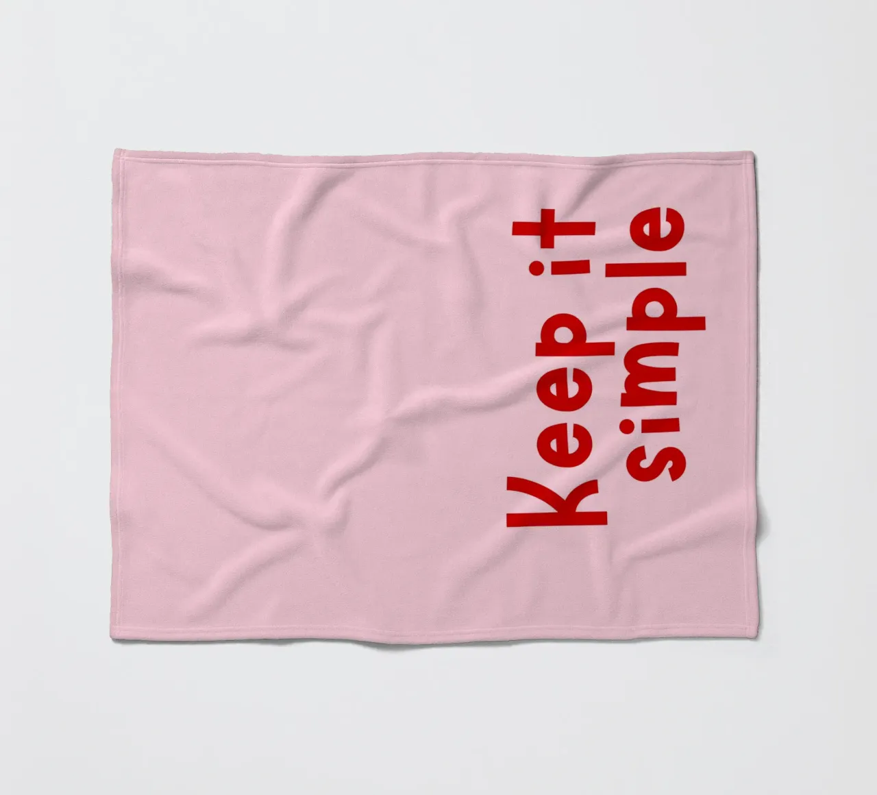 Keep it simple coperta in pile da DigiWunderwerk