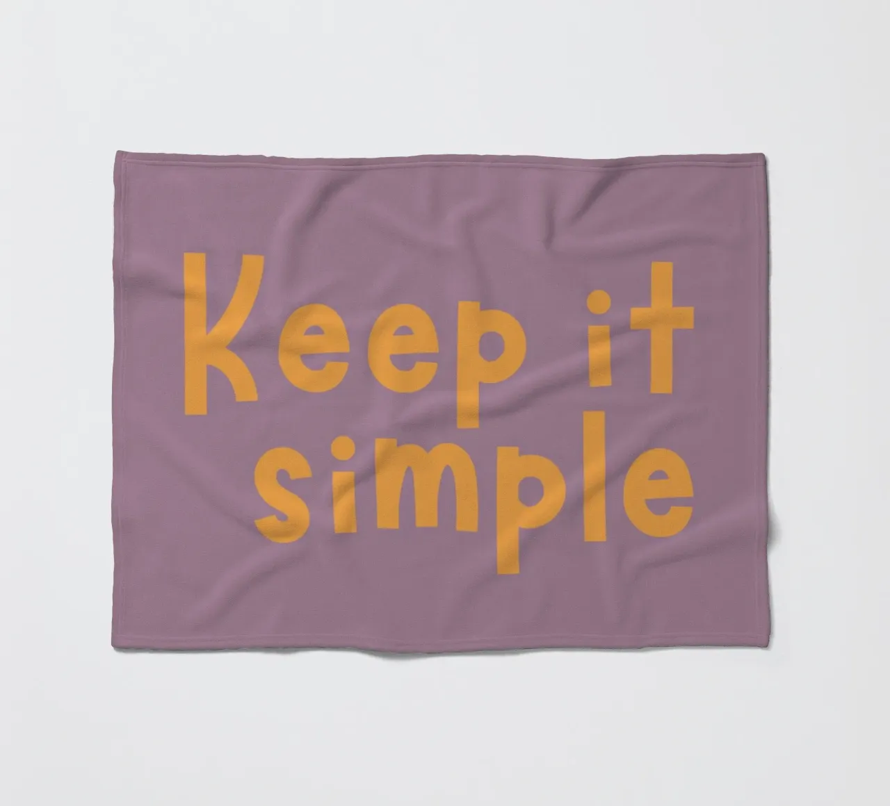 Keep it simple fleecedeken van DigiWunderwerk